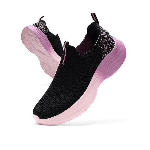 Shoes - NIB. Women's Slip On Walking Shoes. Size 7. Black.